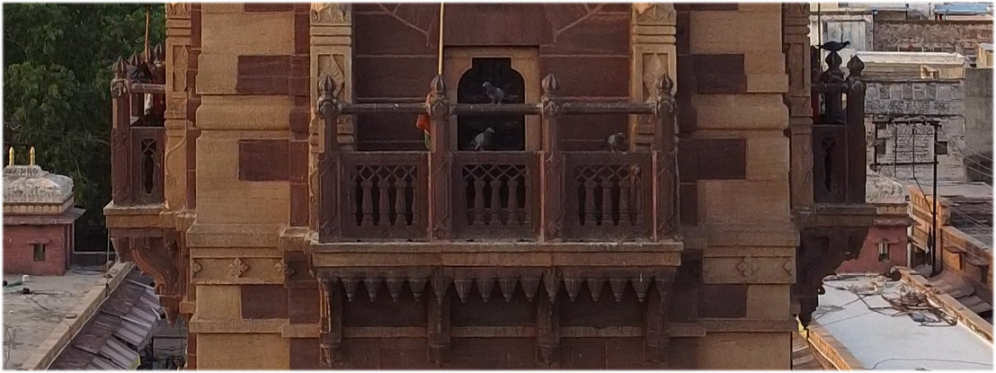 Jharokha Balconies on the tower